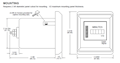 Dimensional Drawing for HK5 Series Totalizer Timer