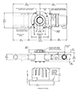 Dimensional Drawing for HSD35 Series Heavy-Duty Optical Incremental Encoder
