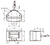 Dimensional Drawing for LSE3 Series 4-Channel 2D Laser Scanner