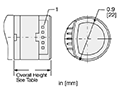 Dimensional Drawing for M9 Series Miniature Encoder