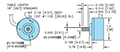 Dimensional Drawing for Model 15S Incremetnal Shaft Encoder