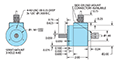 Dimensional Drawing for Model 802S Incremetnal Shaft Encoder