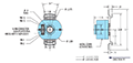 Dimensional Drawing for Model DR21R Direct Replacement Encoder for Select Renco RCH20D and RHS25D Models