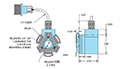 Dimensional Drawing for Model DR580 Direct Replacement Encoder for Dynapar H23 on Magnetek Vector/Inverter Motors