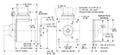 Dimensional Drawing for R25 Series Heavy-Duty Industrial Resolver