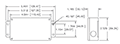 Dimensional Drawing for Model RX/TX Converter