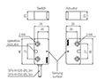 Dimensional Image for SFN Series Safety Non-Contact Door Switches
