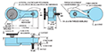 Dimensional Drawing for Model TR2-TRU-TRAC™ Linear Measurement Encoder