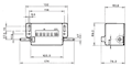 Dimensional Drawing for Type 225 Revolution, Length, and Stroke Counter