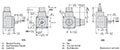 Dimensional Drawing for HD20 Series Heavy-Duty Optical Incremental Encoder