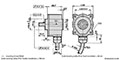 Dimensional Drawing for RI38 Series Incremental Encoder
