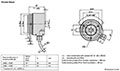 Dimensional Drawing for RI58 H Series Incremental Encoder