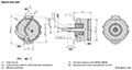 Dimensional Drawing for S21 Series Sine-Wave Encoders