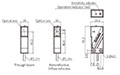Dimensional Drawing for BMS Series Side Sensing Photoelectric Sensor