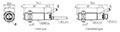 Dimensional Drawing for BR Series Cylindrical Photoelectric Sensor