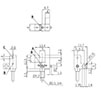 Dimensional Drawing for BS3 Series Groove-Depth 6.5 Millimeter (mm) Photomicro Sensor