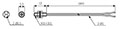Dimensional Drawing for FD/GD Series Retroreflective Type Fiber Optic Units
