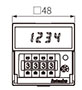 Dimensional Drawing for FXS Series Digital Counter/Timer