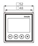Dimensional Drawing for LE4S Series Liquid Crystal Display (LCD) Digital Timers