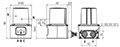 Dimensional Drawing for LSC Series 270 Degree 2D Laser Scanner