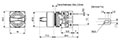 Dimensional Drawing for S16SR Series 16 Millimeter (mm) Diameter Round Selector Switch
