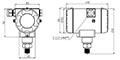Dimensional Drawing for KT-302H Series Display Pressure Transmitter