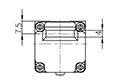 Dimensional Drawing for SFD Series Safety Door Switches