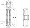 Dimensional Image for SFL/SFLA Series Category 4 Safety Light Curtains for Finger/Hand/Body Detection