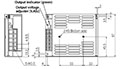 Dimensional Drawing for SPA Series Panel Mount Switching Mode Power Supply