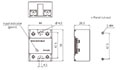 Dimensional Drawing for SR1 Series 1-Phase Solid State Relay (SSR) with Detachable Heatsink