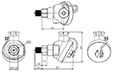 Dimensional Drawing for TPS20 Series Non-Indicating Pressure Transmitter
